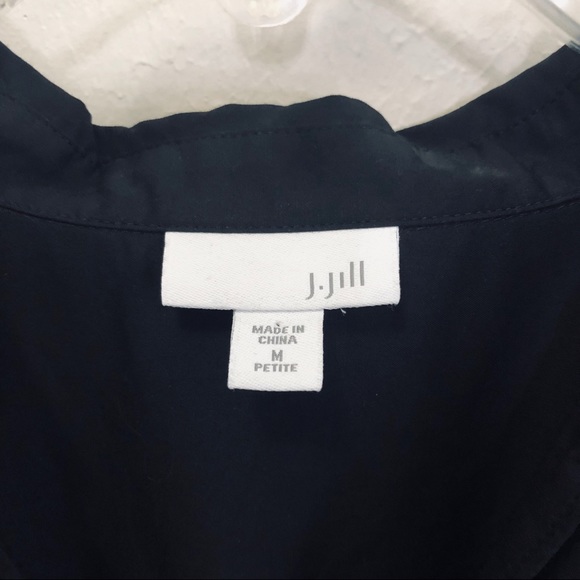 J. Jill Black Short Sleeve Swing Dress Sz. MP - Picture 4 of 8